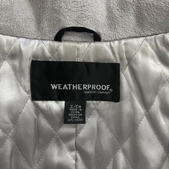 Weatherproof Womens Black Double Zip Warm Winter Jacket Quilted Lining, size S - Picture 5 of 6